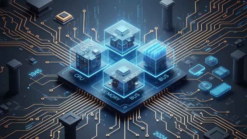 De 1945 ao seu Desktop: Como as Peças do seu PC se Encaixam no Modelo de Von Neumann