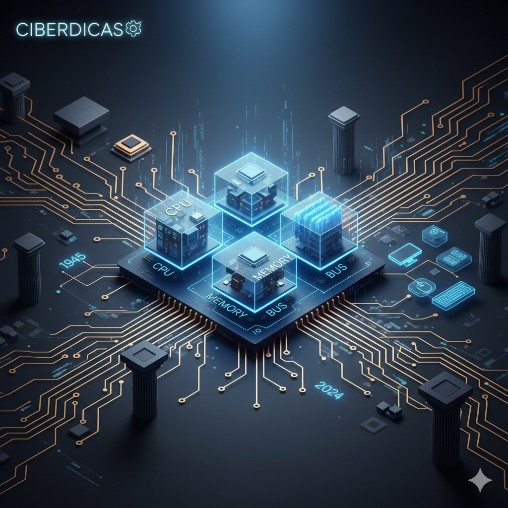 De 1945 ao seu Desktop: Como as Peças do seu PC se Encaixam no Modelo de Von Neumann