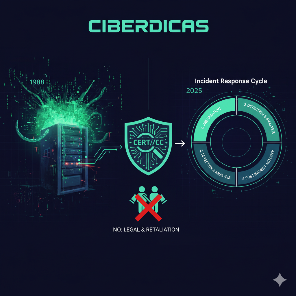 Do Worm de 1988 ao CERT: Entendendo o Ciclo de Resposta a Incidentes e o Papel da Forense